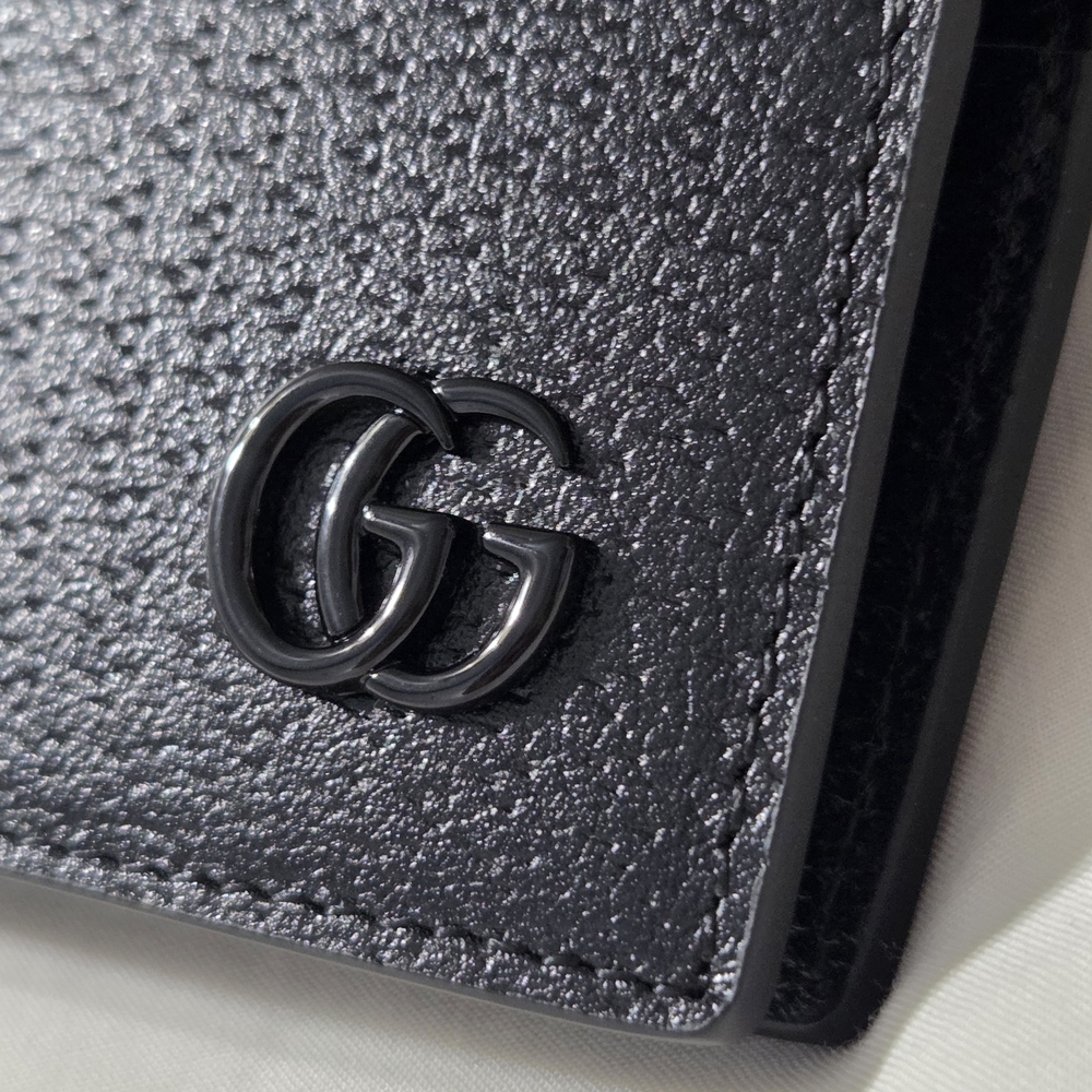 Gucci GG Marmont Black Leather Wallet - Picture 2 of 14